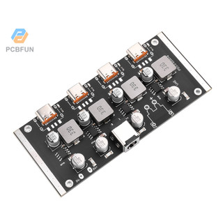Mô-đun sạc nhanh pcbfun 4 chiều pd65w giao diện type-c hỗ trợ pd3.0 / 2.0 qc3.0 / 2.0 fcp afc sạc nhanh dc5.5 * 2.5