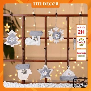 Mô hình trang trí noel treo decor nhà cửa dạo cụ chụp ảnh, phông nền chụp ảnh - TiTi Decor