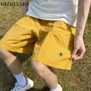  YAZHINIAO Quần Short Nam Phong Cách Hàn Quốc Nhật Bản Retro Rửa Quần ngắn ống rộng Hợp Thời Trang 