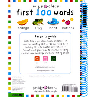 Wipe Clean: First 100 Words - Extended Edition: Includes Wipe-Clean Pen