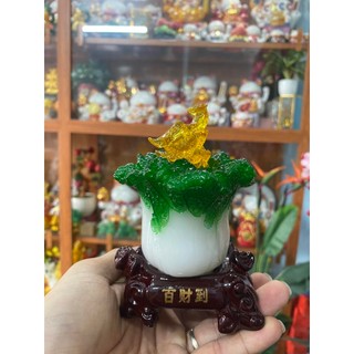 Bắp cải phong thủy như ý đựng muối gạo phát tài phát lộc