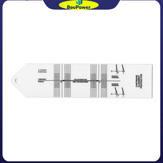 Boupower Cartridge Alignment Protractor Acrylic Turntable Cartridge Alignment Protractor Tool Vinyl Hiệu chuẩn