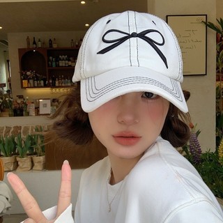Mũ bóng chày thêu nơ dễ thương Hàn Quốc Mũ bóng chày nữ che nắng mùa hè Mũ bóng chày