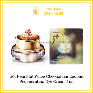 Gói Kem Mắt Whoo Cheongidan Radiant Regenerating Eye Cream 1ml_YEONCOSMETIC