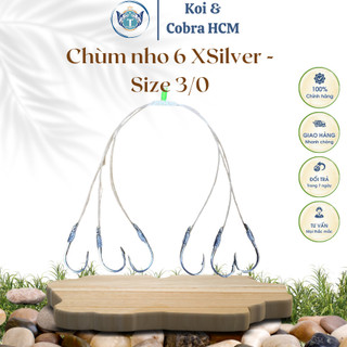 Chùm nho 6 XSilver Size 3/0 chum nho câu cá tra