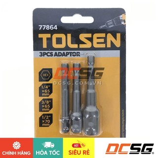 Bộ 03 đầu chuyển vít sang bu lông 1/2"-3/8"-1/4" Tolsen 77864