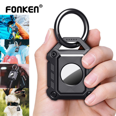 Ốp Fonken Cho Air-tag Giá Đỡ Định Vị Vỏ Bảo Vệ Cho Air-tag Chống Thấm Nước Chống Mất Chống Trầy Xước Có Móc Khóa Phụ Kiện