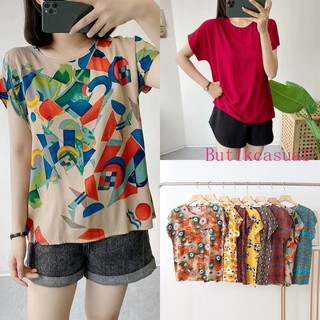 Áo thun cotton lụa nữ giản dị thoải mái áo mềm mại mùa hè 2025 áo thun mỏng áo sơ mi rộng