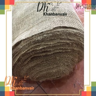 Vải canvas sợi đay thưa decor rèm trần, trang trí vintage (1 m x khổ 80cm - cuộn liền 70m)