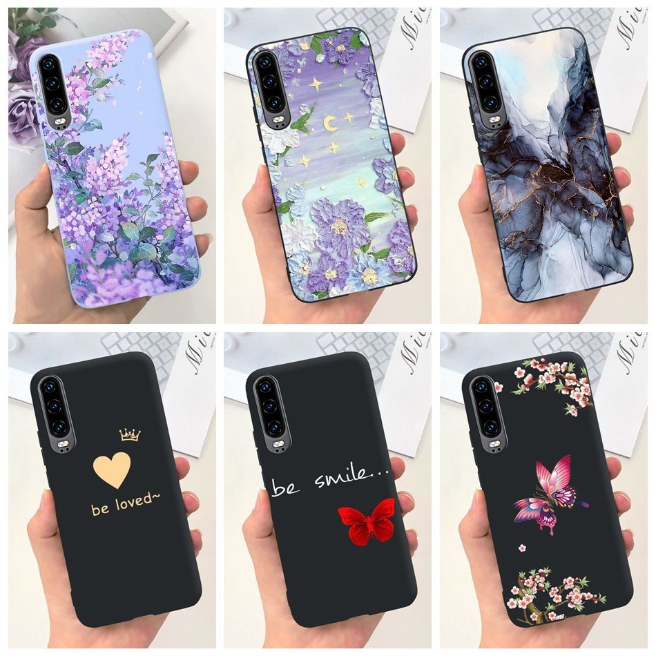 Ốp lưng Huawei P30 / P30 Lite / P30 Pro Họa Tiết Bướm Hoa Đẹp Huawei P30Lite P30Pro P30 Vỏ Điện Thoạ