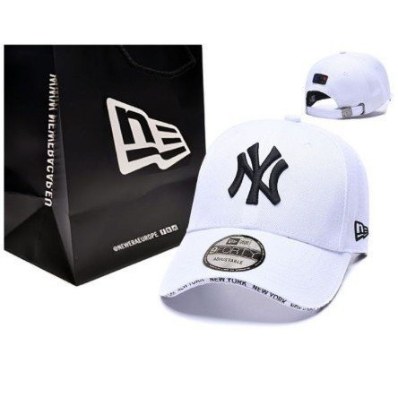 ❈ ❈ ❈ ❈ Mũ bóng chày Ny Strapback MLB New York Yankees đen Hải quân trắng thêu xanh nhập khẩuThời trang Truy cập