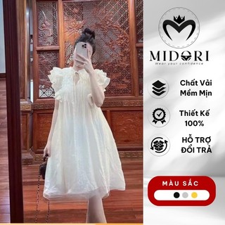 Đầm Đầu Babydoll thiết kế dự tiệc nút dây xinh xắn công sở thời trang cao cấp