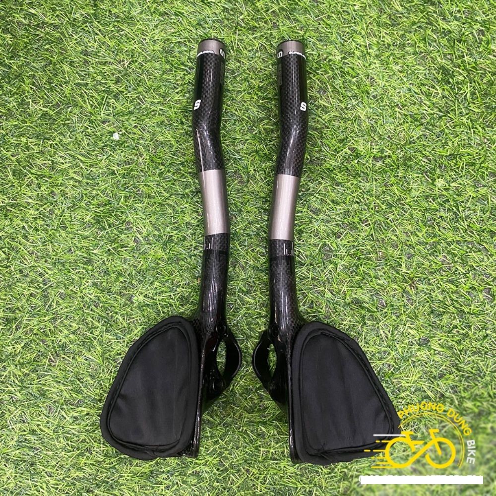 Tay càng chống mỏi - Tay nghỉ ghi đông xe đạp Carbon SUPER LOGIC