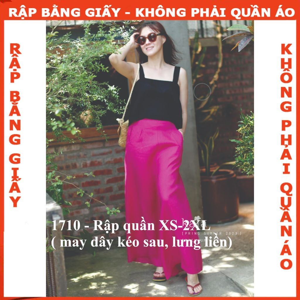 Rập giấy A0 mã 1710 - Quần ống rộng