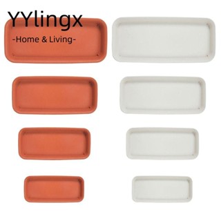 YYlingx  sỉ Lanfy 1 Khay Nhựa Hình Chữ Nhật Đựng Đĩa/ Chậu Cây