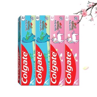 Combo 4 Tuýp Kem đánh răng Colgate trẻ em Khủng Long và Kỳ Lân hương dâu 40g/tuýp