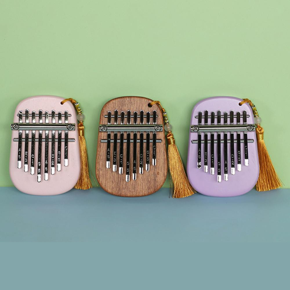 Đàn kalimba mini 8 tông bằng gỗ dễ thương