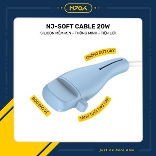 Vỏ Bọc Silicon Bảo Vệ Cáp Sạc Điện Thoại Chống Đứt Gãy Njoyshop