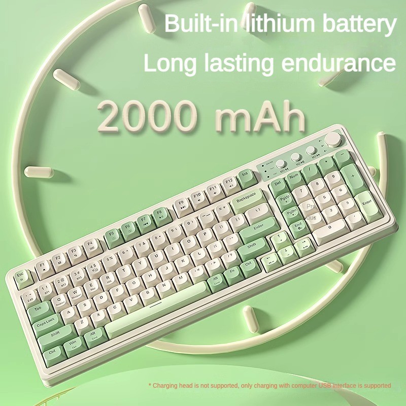 Aula S99 RGB Wireless 2.4G Bluetooth Bàn phím ba chế độ có thể sạc lại cảm giác Tay cầm Máy tính xách tay Văn phòng Trò chơi thể thao điện tử | BigBuy360 - bigbuy360.vn