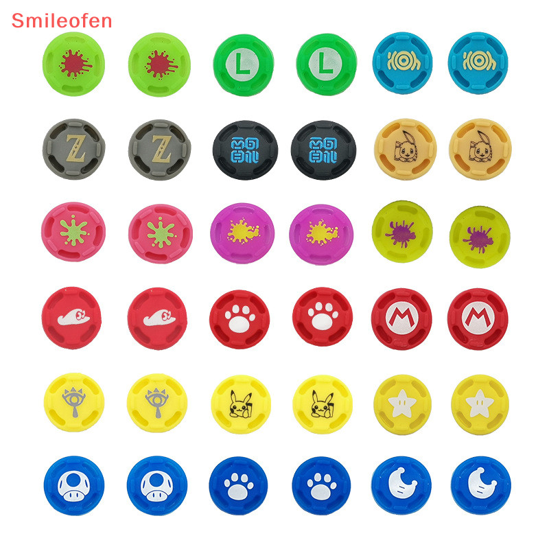 [Smileofen] 2 / 4 chiếc Silicone Ana Thumb Stick Grips Caps cho Nintend Switch NS Oled Lite Bộ điều khiển Sticks Cap Skin For Joy Con Game Cover Mới