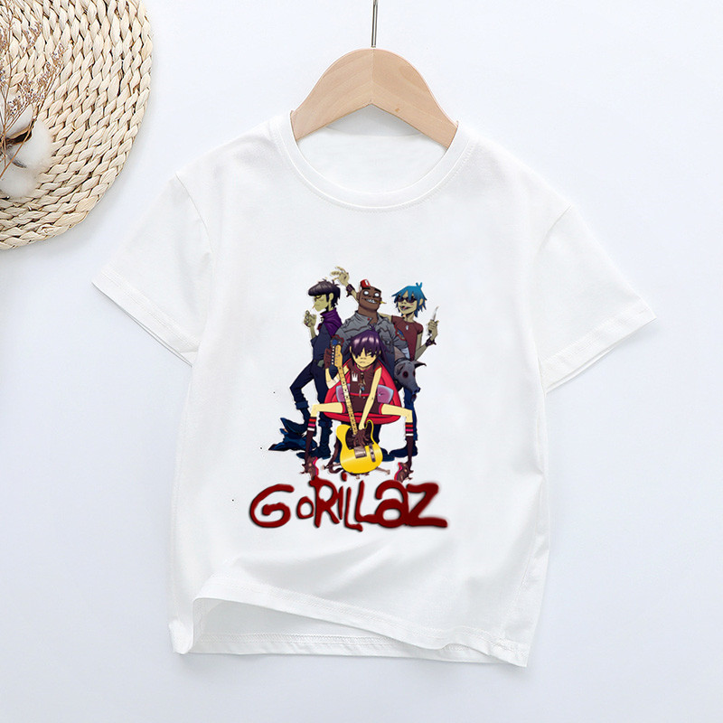 Bán Ban Nhạc Gorillaz In Hình Trẻ Em Áo Bé Gái Mùa Hè Áo Bé Trai Quần Áo Thời Trang Trẻ Em Áo Thun Tay Ngắn