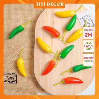 Set 3 trái ớt decor nhà cửa, chụp ảnh trang trí cửa hàng - TiTiDecor