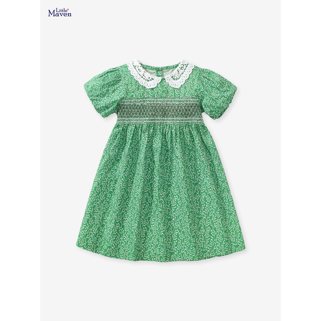 Đầm Công Chúa Cotton Trơn Dáng Dài Dễ Thương Cho Bé Gái 1-7 Tuổi