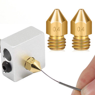 Vòi phun tiêu hao in máy đùn - Vòi phun máy in 3D - Khẩu độ thức ăn 1,75mm - Vòi phun đầu đùn bằng đồng MK8