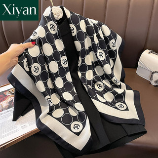 Khăn quàng cổ nữ thời trang mới in khăn choàng chống nắng khăn đi biển khăn choàng vuông khăn quàng cổ nữ