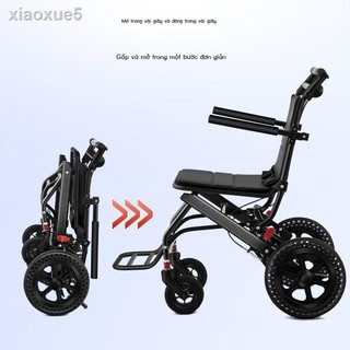 Xe Lăn Gấp Gọn KALIBU siêu nhẹ - xe đẩy người già- Xe Lăn Du Lịch xếp Gọn Xách Tay Nhẹ Nhàng Phù Hợp Cho Người Già