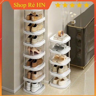 kệ để giày, Giá để giày 5 tầng kiểu mới đa năng thông minh chất liệu nhựa cao cấp 