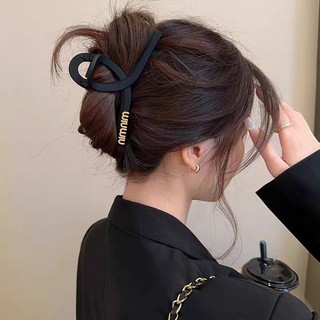 Kẹp Tóc Phong Cách Hàn Quốc Lớn Cá Mập Đen Kẹp Đơn Giản Phong Cách Mới Bắt Tóc Cho Nữ