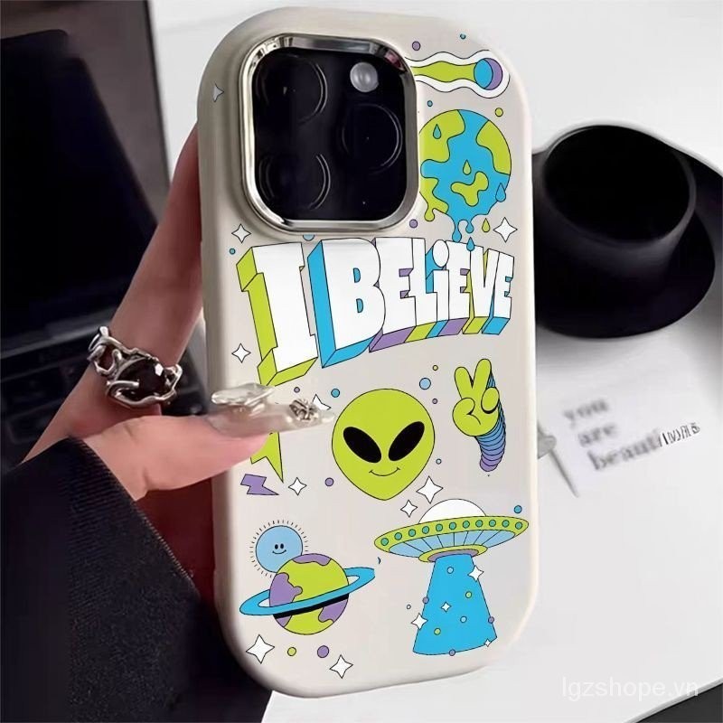 Y6969 Earth Alien Thích hợp cho Apple 15 / 14 / 13 Vỏ điện thoại iPhone12 / 11Promax7 / 8plu Khung k
