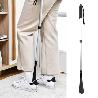 Gót Chân-fit Shoehorn Kim Loại Mở Rộng Sừng Giày Cho Giày Dễ Dàng Đeo Tay Cầm Dài Dụng Cụ Giày Cho Nam Nữ Trẻ Em Có Thể Điều Chỉnh Kính Thiên Văn Shoehorn