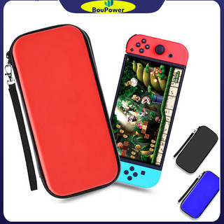 Ốp lưng cứng chống nước di động BouPower Tương thích với Nintendo Switch Túi lưu trữ có dây kéo nhẹ có tay