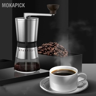 Mokapick máy xay cà phê bằng tay thép không gỉ 304 di động quay hạt cho văn phòng gia đình