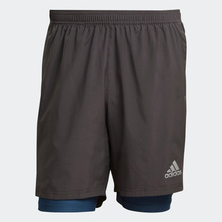 adidas Chạy Quần Short 2 trong 1 Own the Run Nam Xám GJ9945