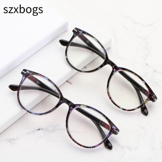 szxbogs Vintage Lão Thị Kính Mắt Tròn Hoa Khung Đầu Đọc Kính Mắt Kính Đọc Sách Nữ & Nam Cực Tầm Nhìn Siêu Trong Suốt Thời Trang Chống chói Bản Lề Mùa Xuân / Nhiều Màu