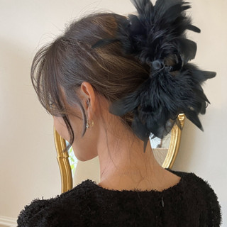 Kẹp Tóc Lông Vũ Thanh Lịch Cho Nữ Lông Cừu Kẹp Tóc Cá Tính Lông Vũ Dài Móng Vuốt Tóc