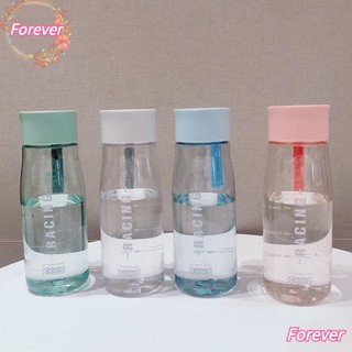 Bình nước bằng nhựa trong suốt đơn giản 650ml