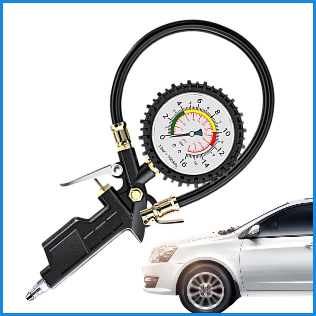 Đồng hồ đo lốp cho áp suất lốp Đồng hồ đo áp suất lốp chính xác Đồng hồ đo áp suất lốp ô tô với mặt số cơ học dễ đọc alonvn alonvn