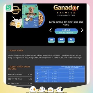 [ 400gr zin ] Hạt Ganador cho chó 🐕