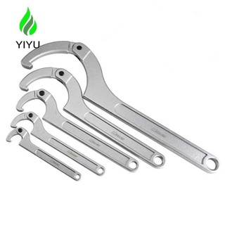YIYU lê móc, Cờ lê móc vít hình chữ C, Bộ điều chỉnh dụng cụ đa năng 19-170mm Bộ cờ lê lưỡi liềm đầu tròn / vuông Sửa chữa xe đạp xe máy