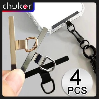4 / 1 Chiếc Siêu Mỏng Thép Không Gỉ Điện Thoại Tether Miếng Dán Gioăng Điện Thoại Di Động Dây Đeo Phần Thay Thế Dây An Toàn Kết Nối Mảnh