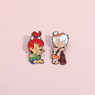 Anime bambam sỏi men pin trâm cài hoạt hình thạch anh huy hiệu trâm cài ba lô quần áo phụ kiện quà tặng