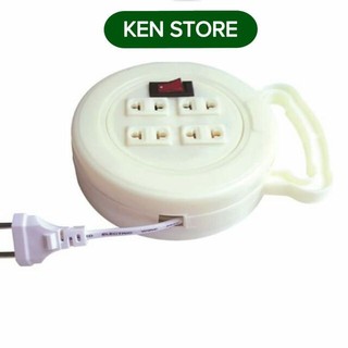Ổ cắm điện tròn quay 4 lỗ Nhật Quang 5M/8M/10M KEN STORE