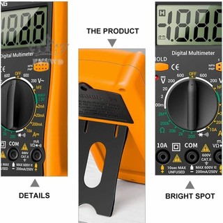 -New In April-Digital Multimeter Kit Ohmmeter Volt Voltmeter ABS AC DC Ammeter DM850[Overseas Products]