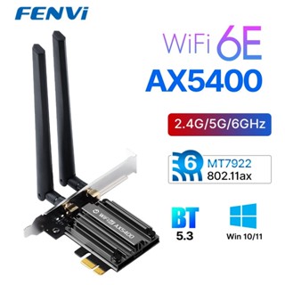 Card Wifi Fenvi WIFI 6  Fenvi Wi-Fi 6E Bluetooth PCIe Card  802.11ax mạng Wifi Tri-Band   802.11ax, 2.4/5/6GHz, BT 5.3