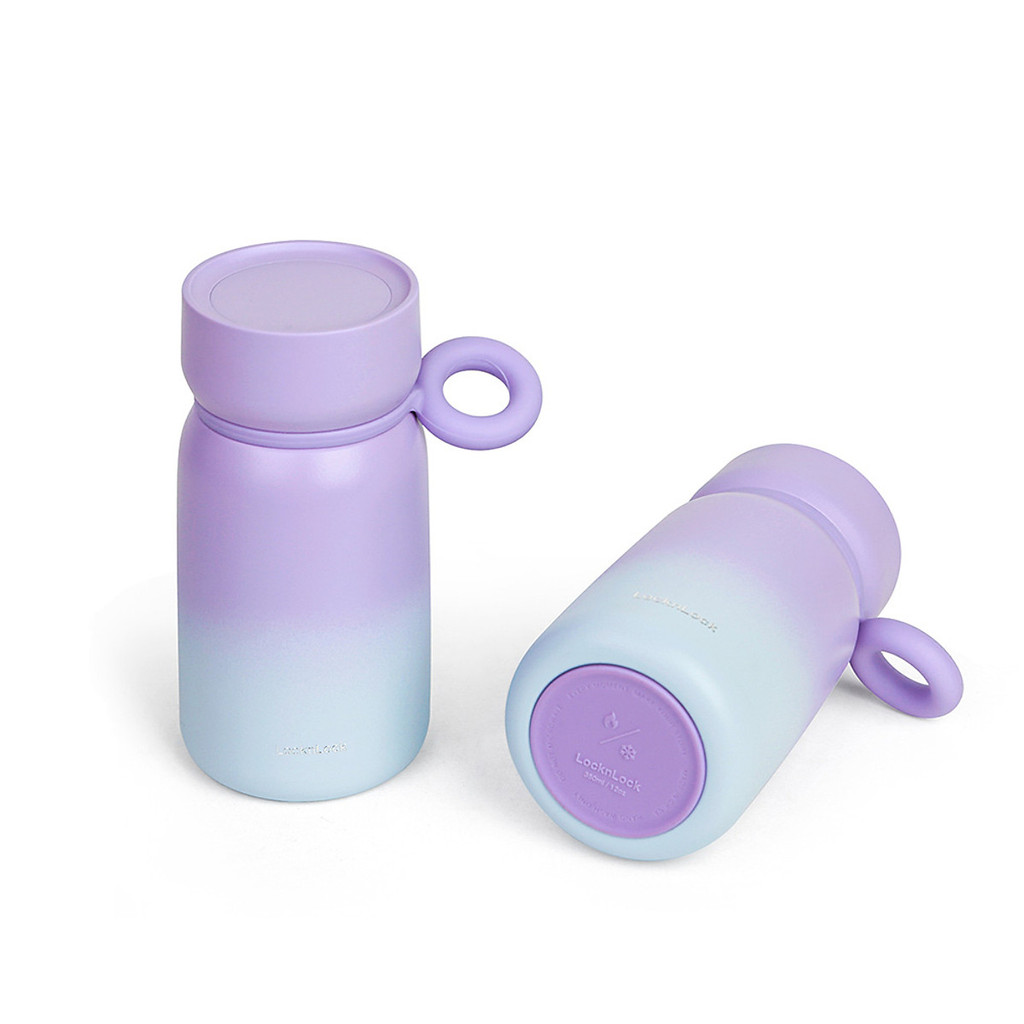 Bình giữ nhiệt Metro studio tumbler LocknLock  LHC4361VOL - Dung tích 350ml - Quai xách Silicone - Màu tím | BigBuy360 - bigbuy360.vn