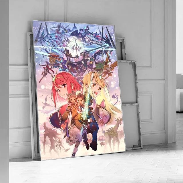 Xenoblade Chronicles 2 Pyra Game Poster Canvas In Hình Gia Đình Phòng Khách Phòng Ngủ Lối Vào Quán C